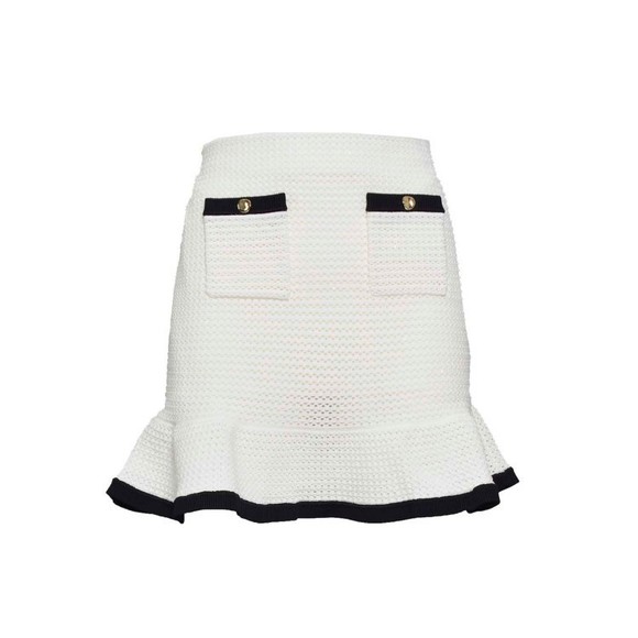 Self-Portrait Dresses & Skirts - Self-Portrait White Crochet Knit Mini Skirt - NWT